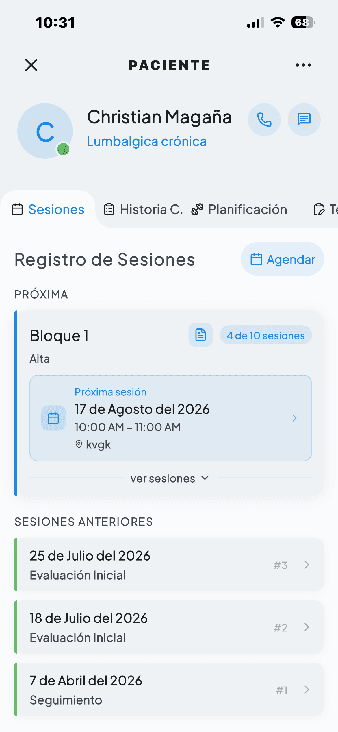 FisioConect app